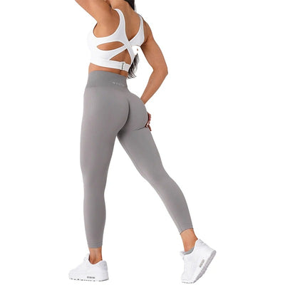 Solide nahtlose Leggings Frauen