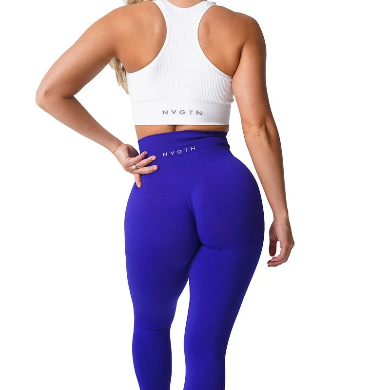 Solide nahtlose Leggings Frauen