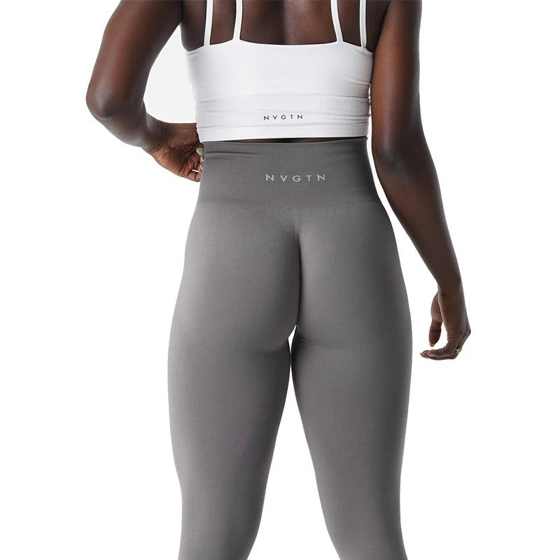 Solide nahtlose Leggings Frauen