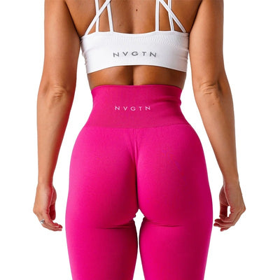 Solide nahtlose Leggings Frauen