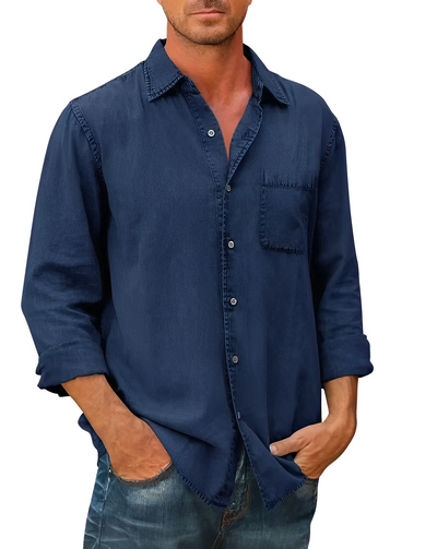 Vince Herren-Denim-Hemd