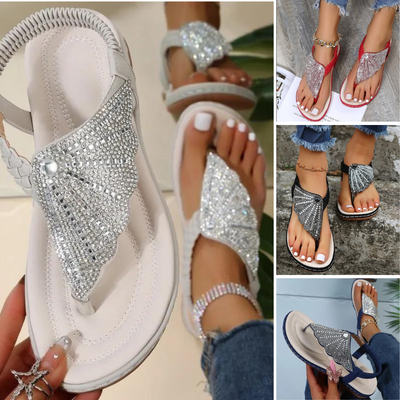 CLEO - 2024 Lässige Boho Strand Strass Sandalen