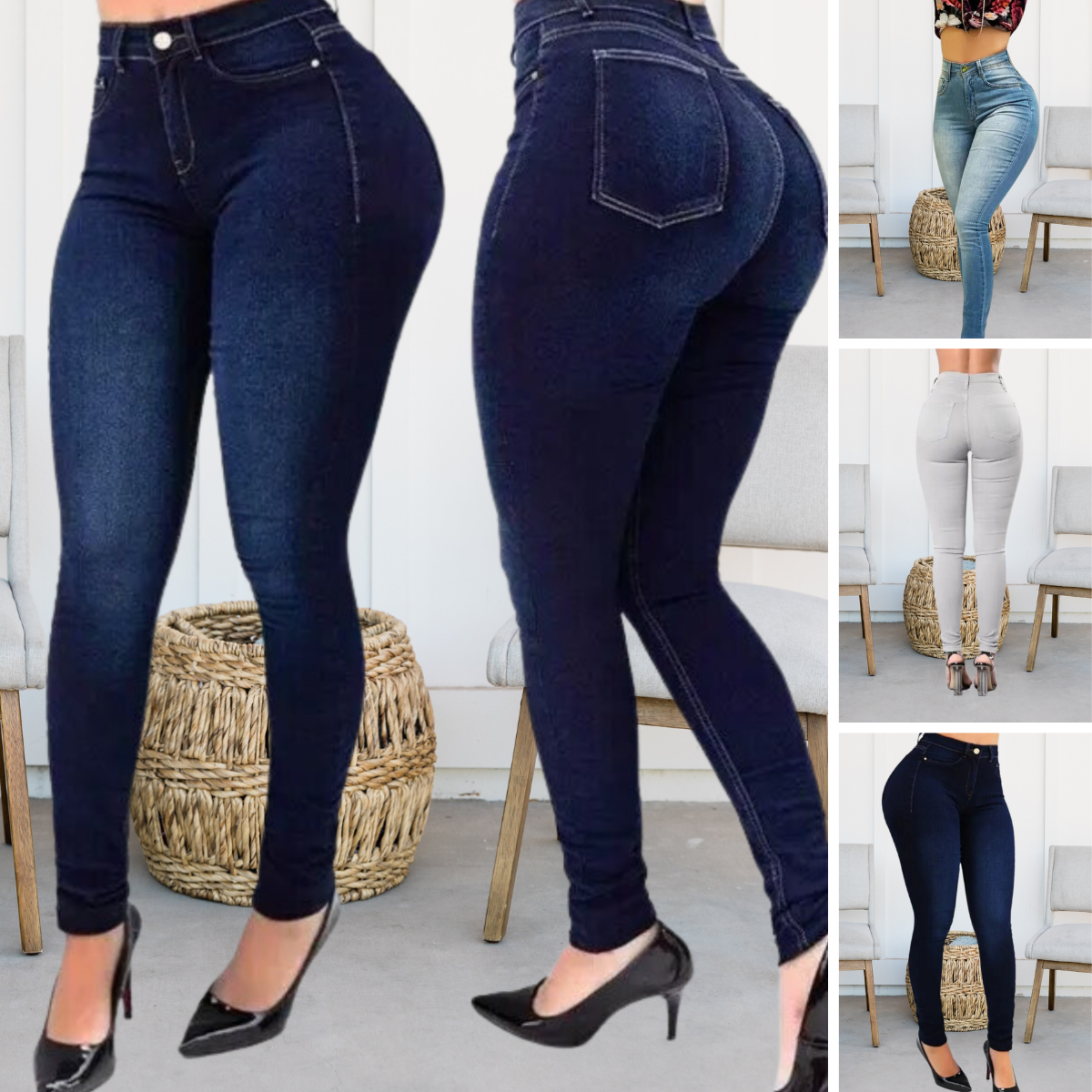 Sophia -  Die neue figurformende Jeans Denim Hohe Taille