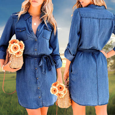 Schönes Sommer-Denim-Kleid - RYDER