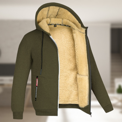 Sadi - Lässige Herren Winterjacke mit Kapuze und Fleece