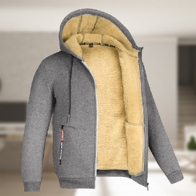 Sadi - Lässige Herren Winterjacke mit Kapuze und Fleece