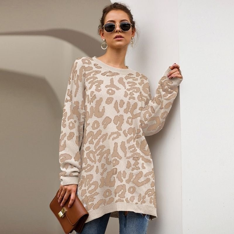 Ariza | Leopard Lose Pullover